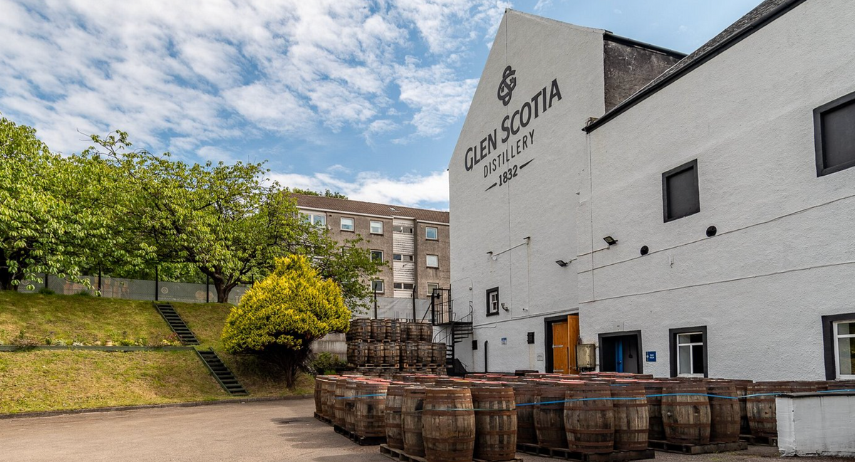 Glen Scotia Distillery on High Street in Campbeltown, Argyll