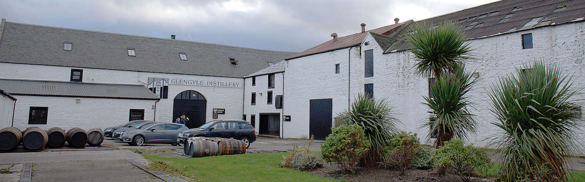 Glengyle Distillery exterior, Campbeltown, home of Kilkerran whisky