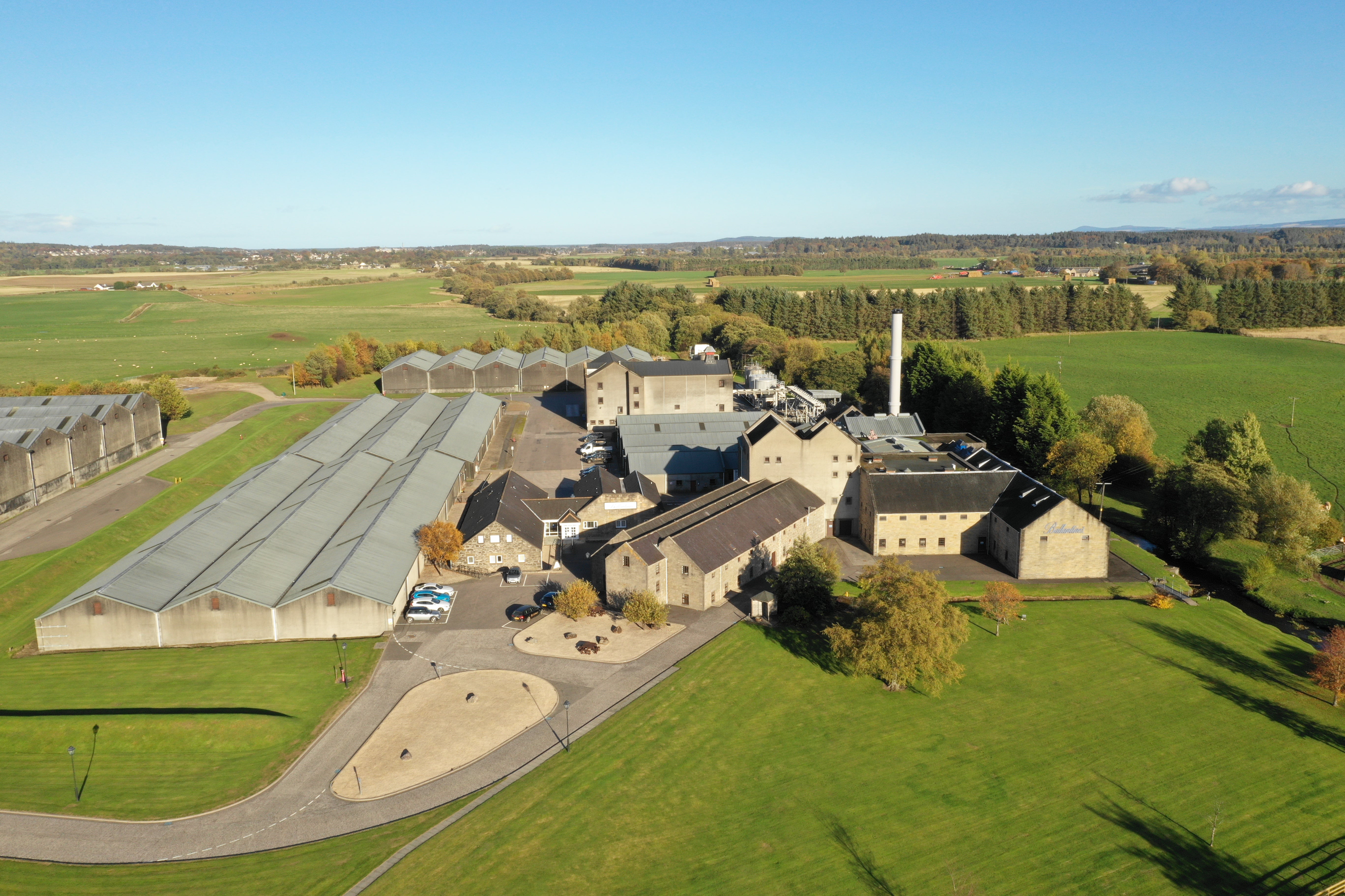 Miltonduff distillery from the air — Speyside Scotland, by The Single Cask