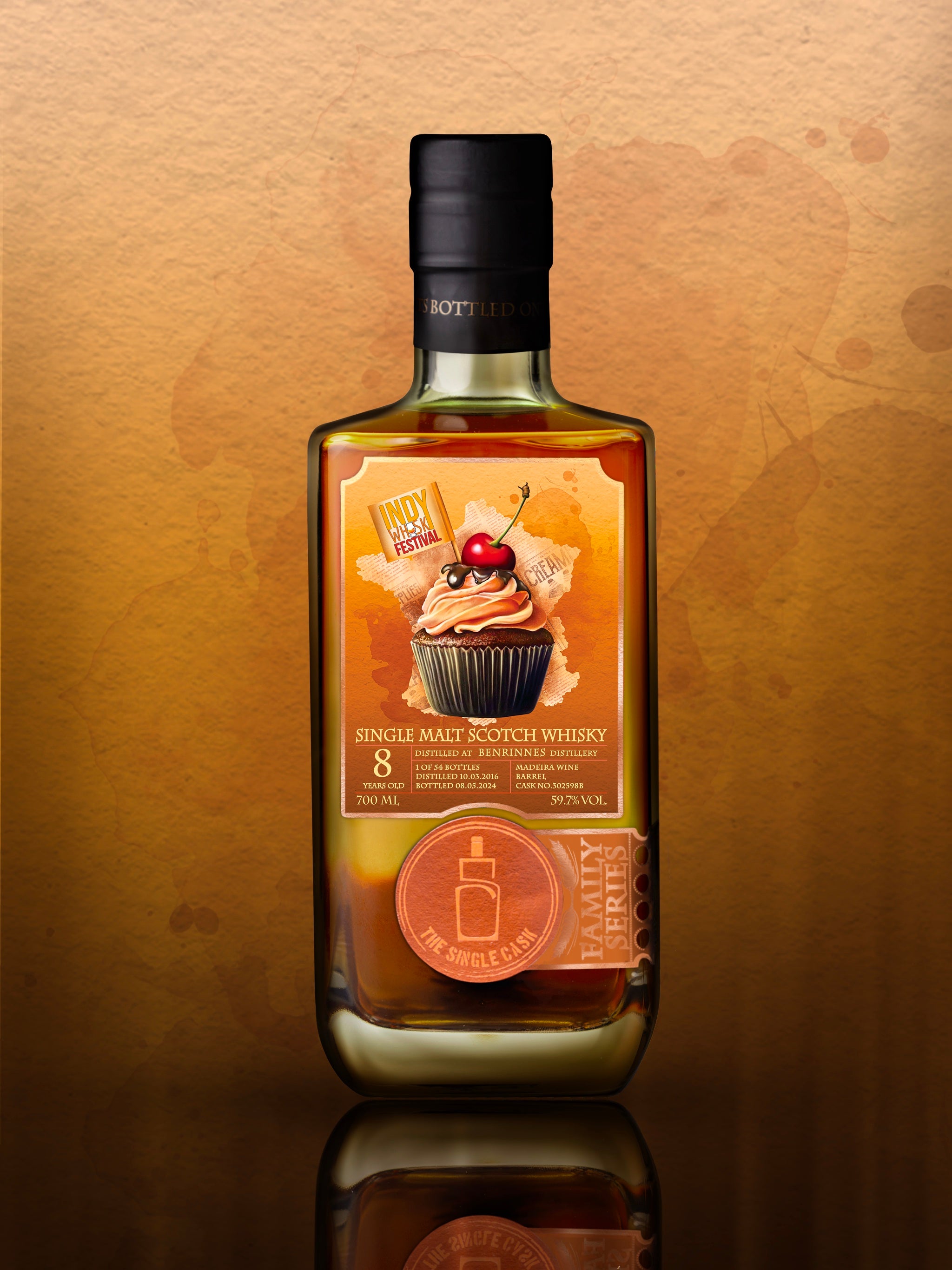 Benrinnes 8 year old whisky (cask 302598B)