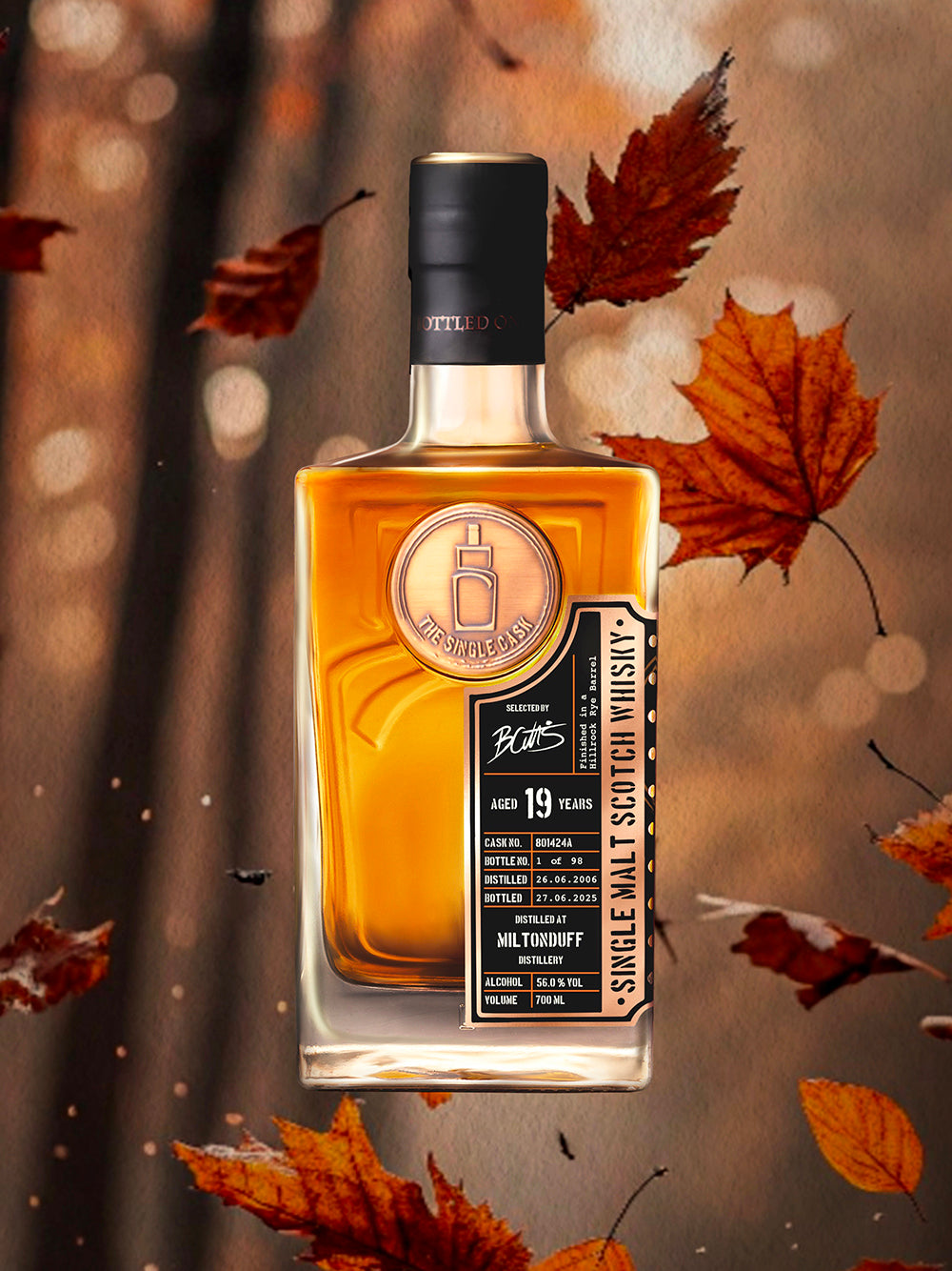 Miltonduff 19 year old whisky (cask 801424A)