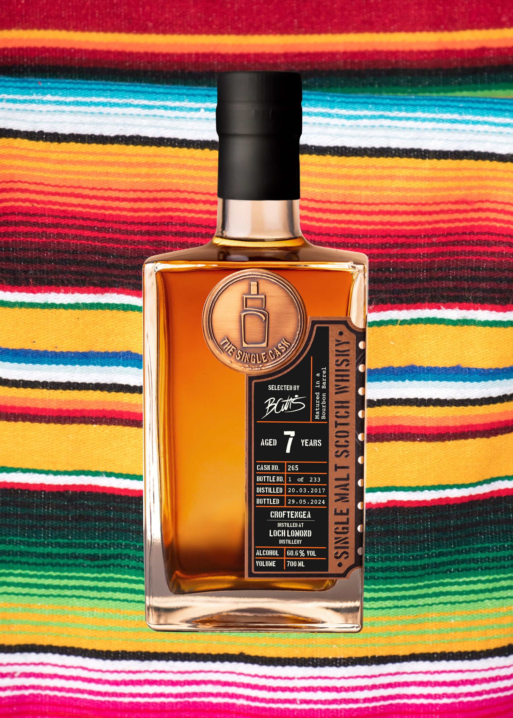 Croftengea 7 Year Old Highland Whisky – Distilled at Loch Lomond (cask 265)