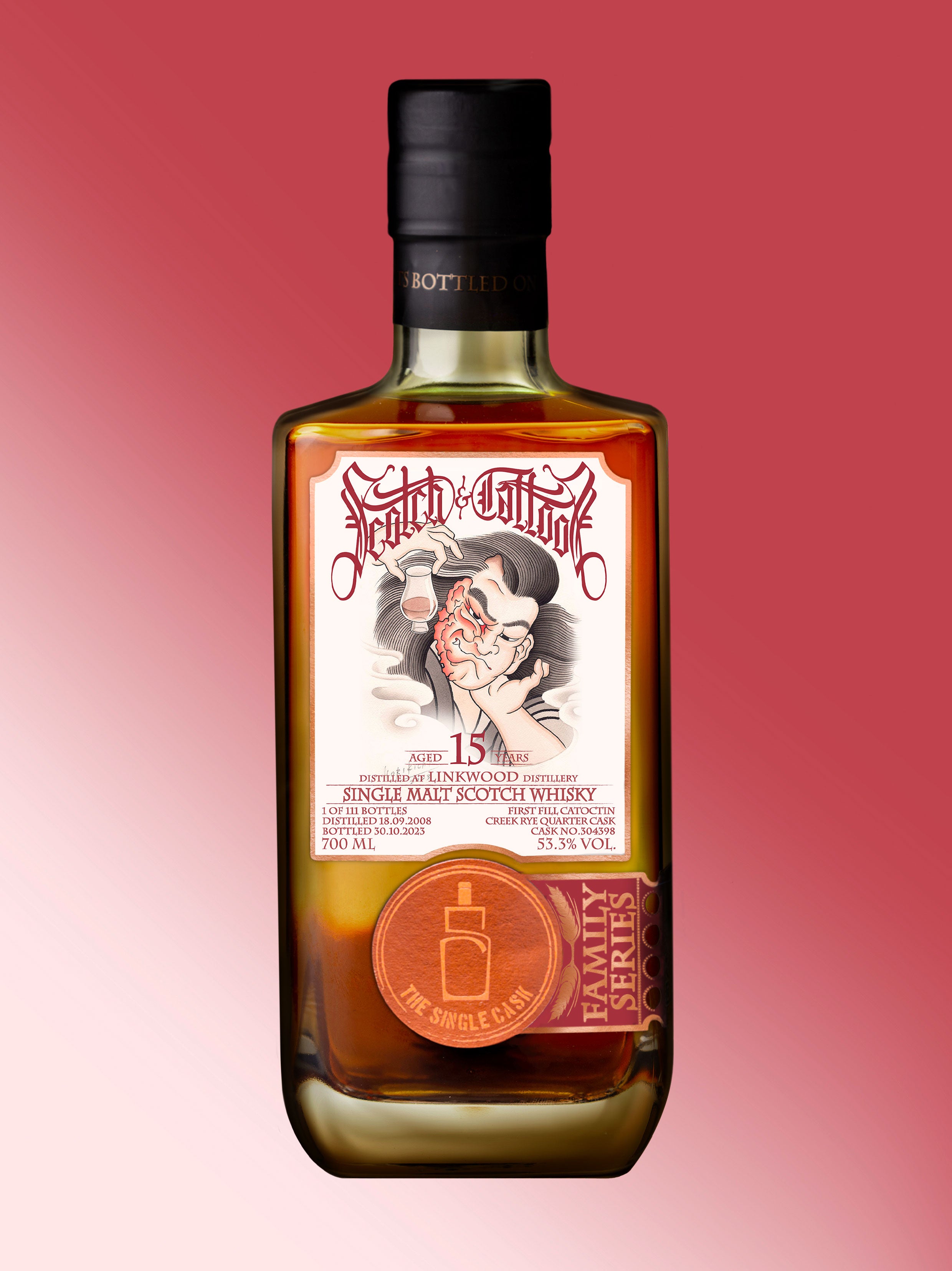 LINKWOOD 15 YEAR OLD SCOTCH WHISKY (CASK 304398)