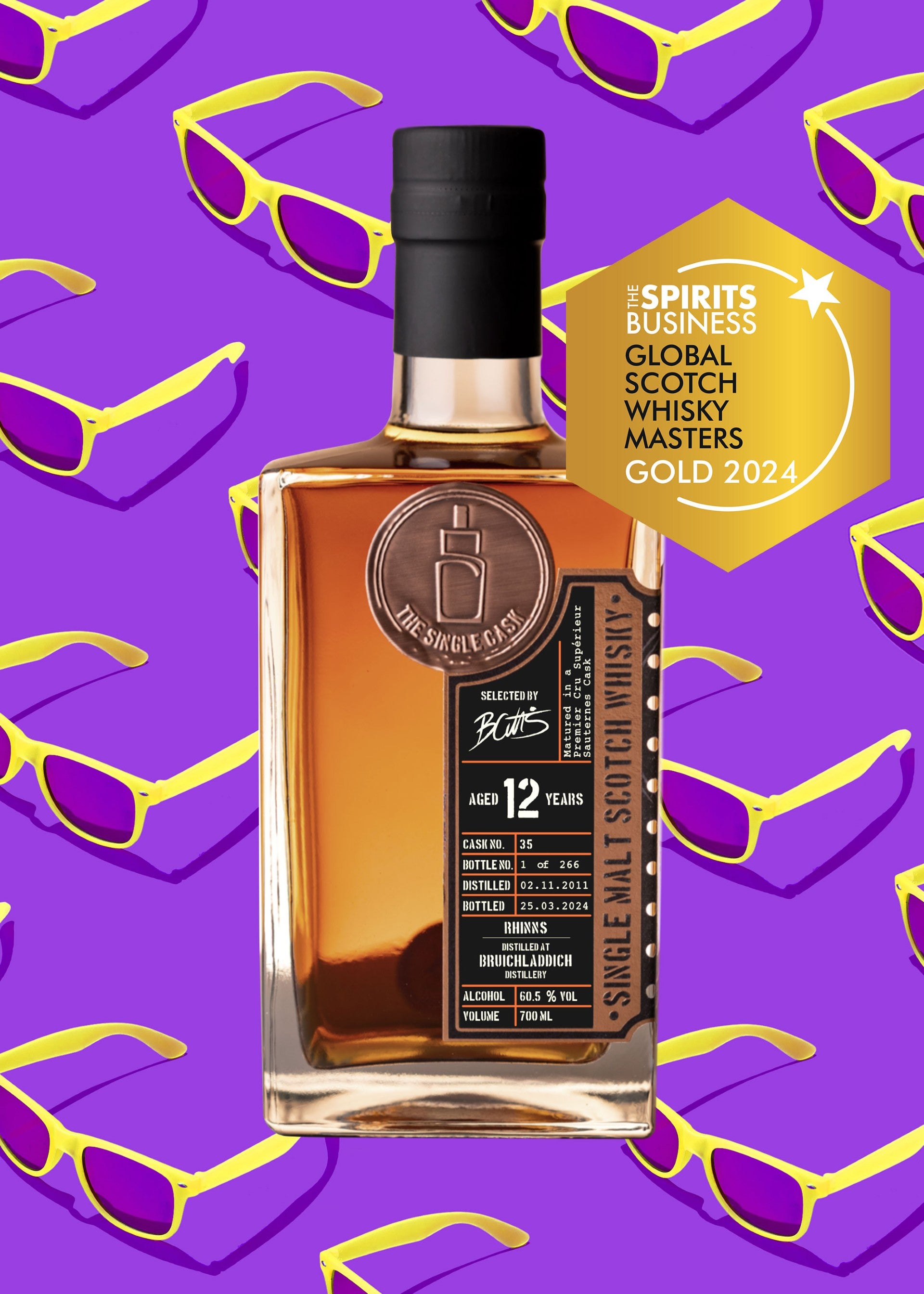 Bruichladdich 12 Years Old Islay Whisky (cask R11/282-35)