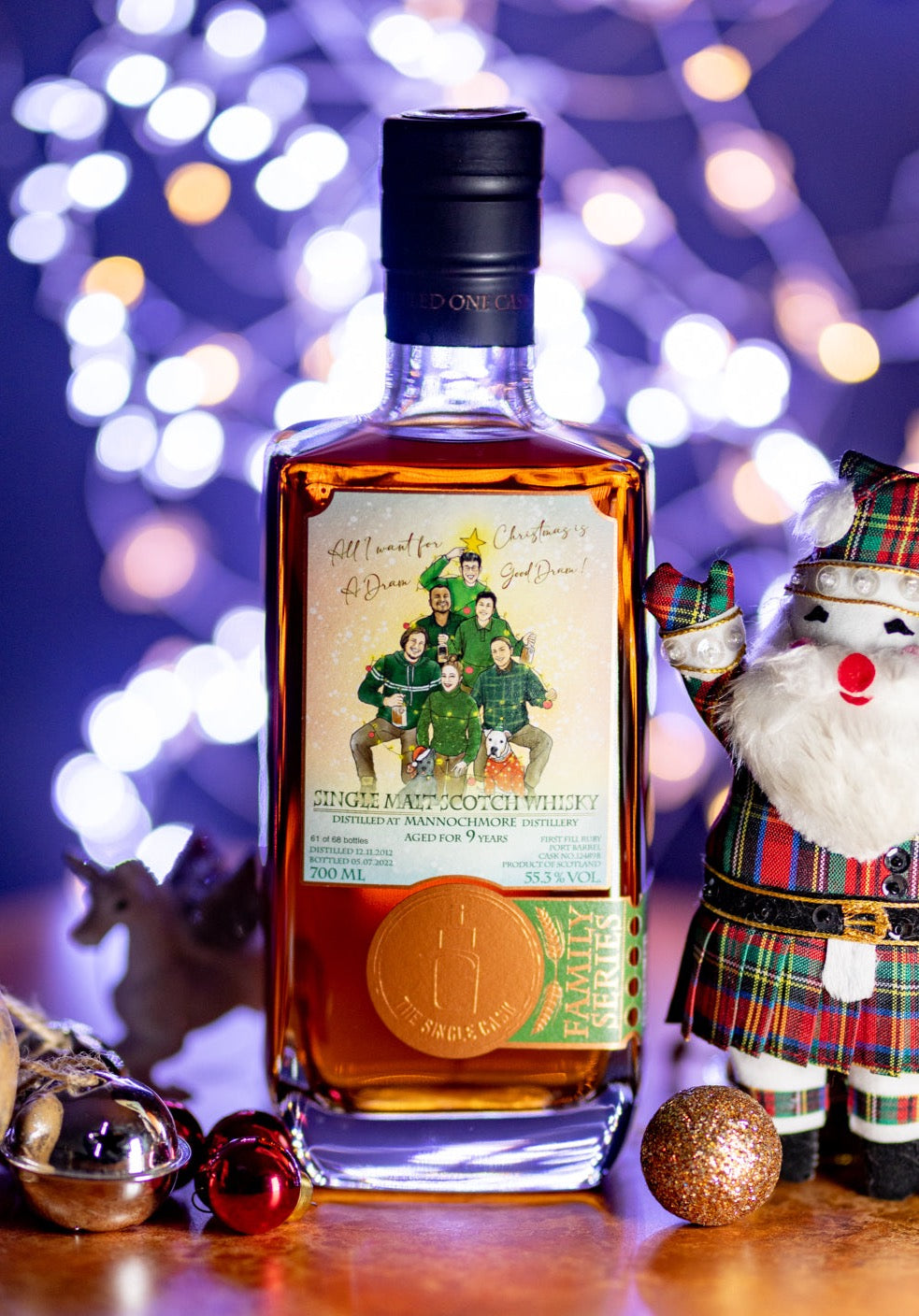 Christmas whisky , single cask scotch whisky