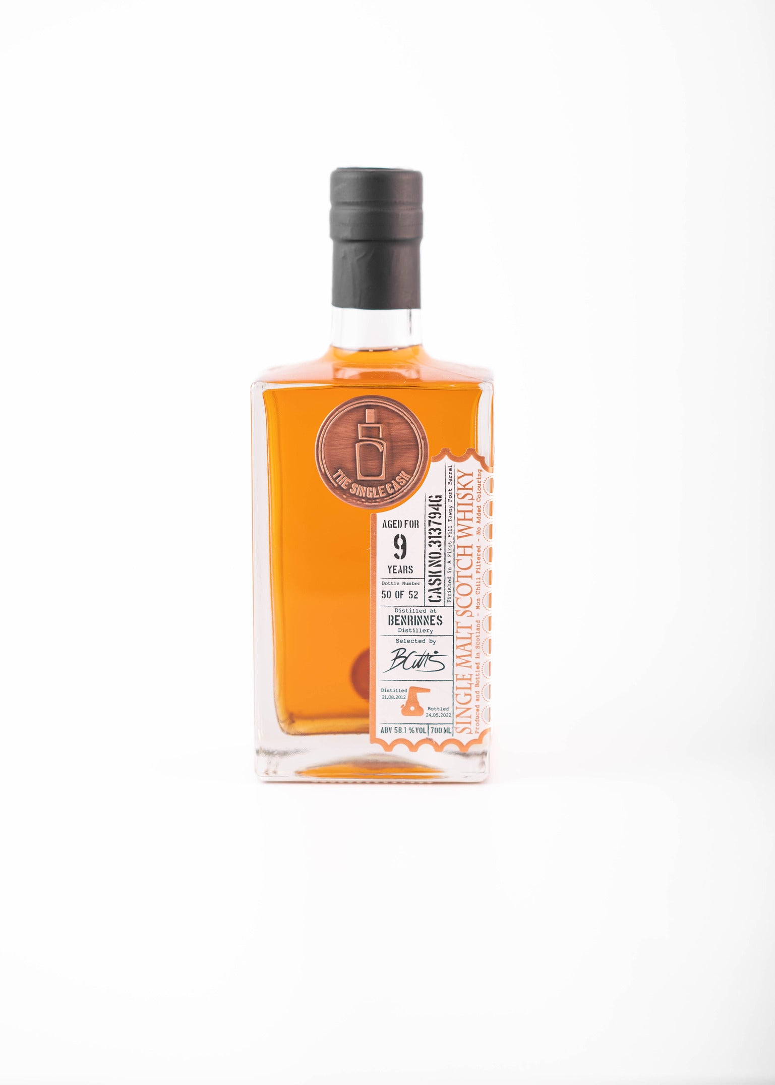 Benrinnes 9 years old single cask scotch whisky