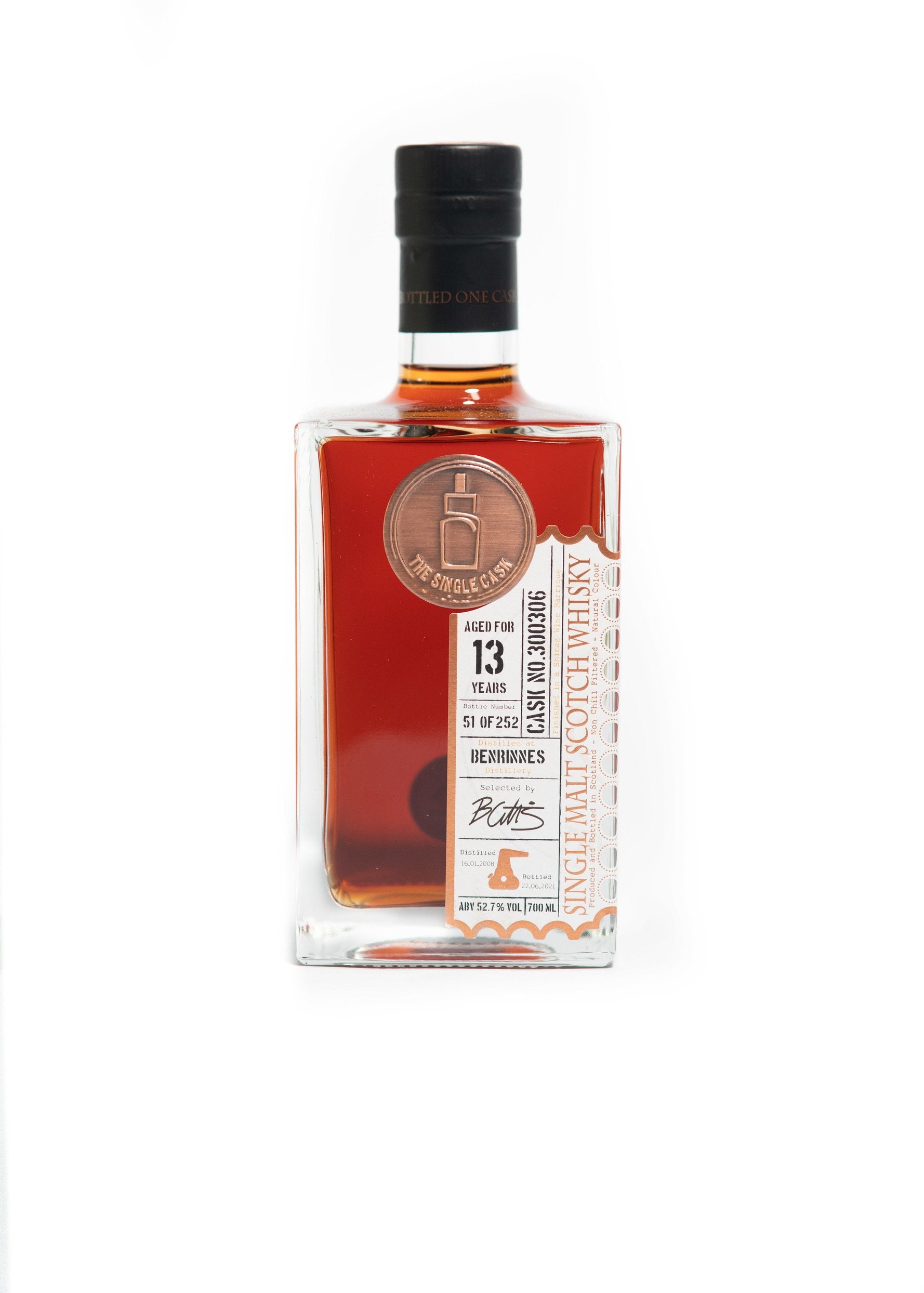 The Single Cask Benrinnes 13 year old scotch whisky
