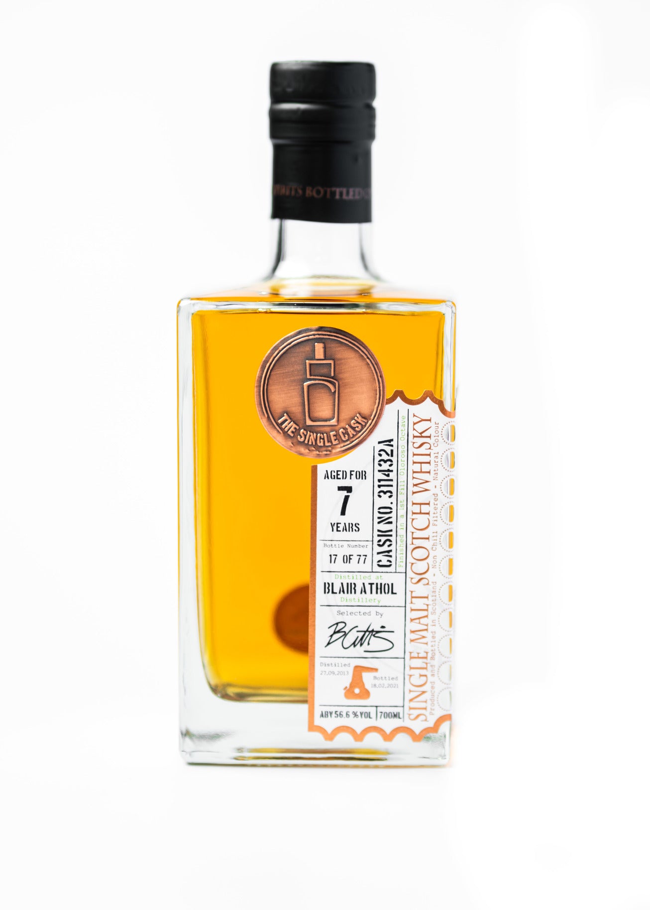 Blair Athol 7 years old scotch whisky by The Single Cask