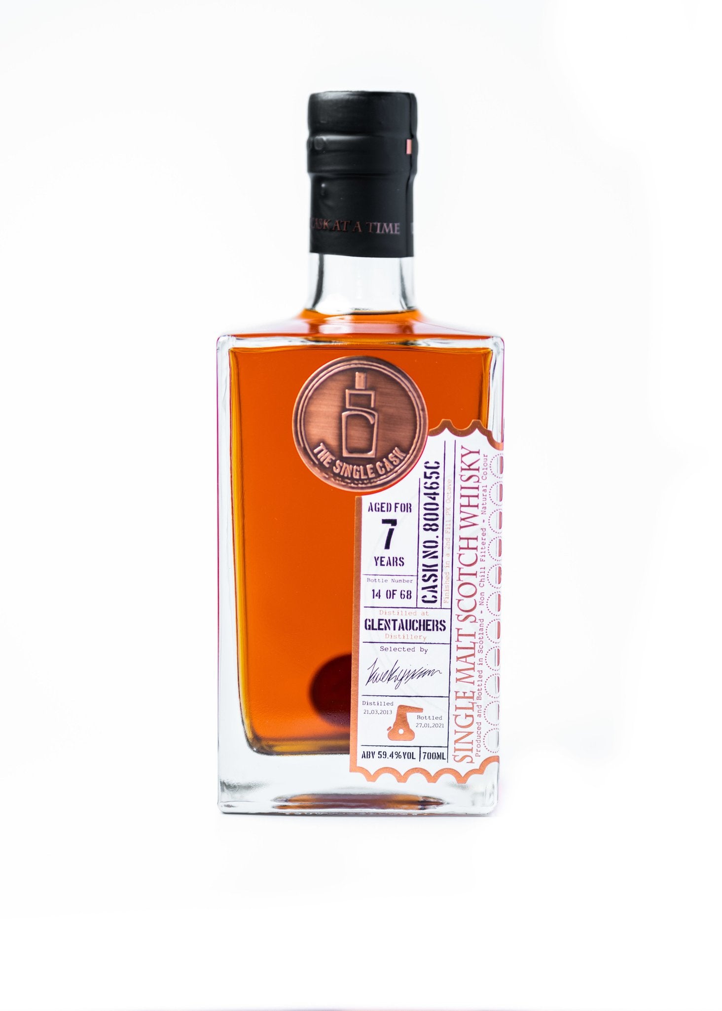 Glentauchers 7 years old scotch whisky by The Single Cask