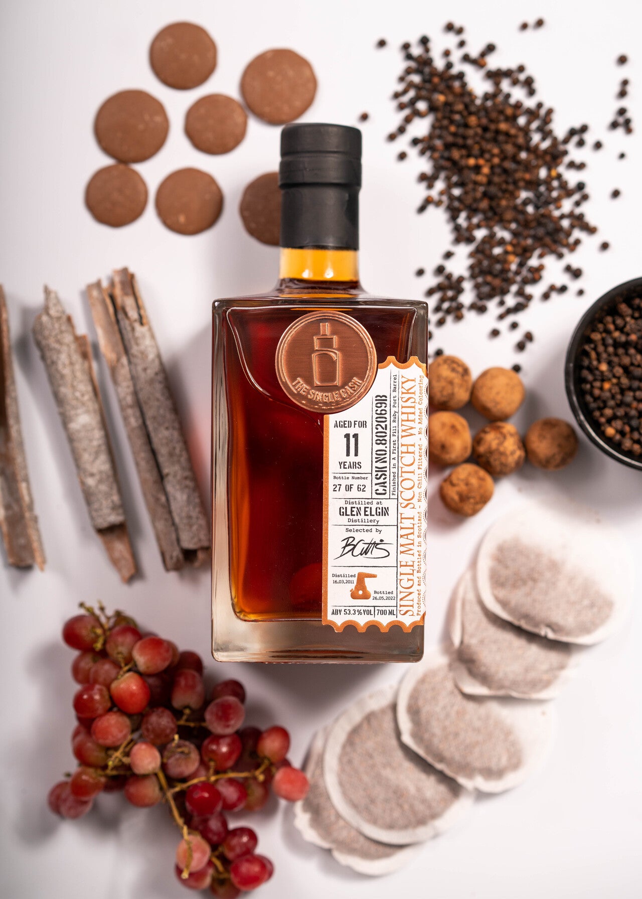 Glen Elgin 11 years old single cask scotch whisky with sweet notes