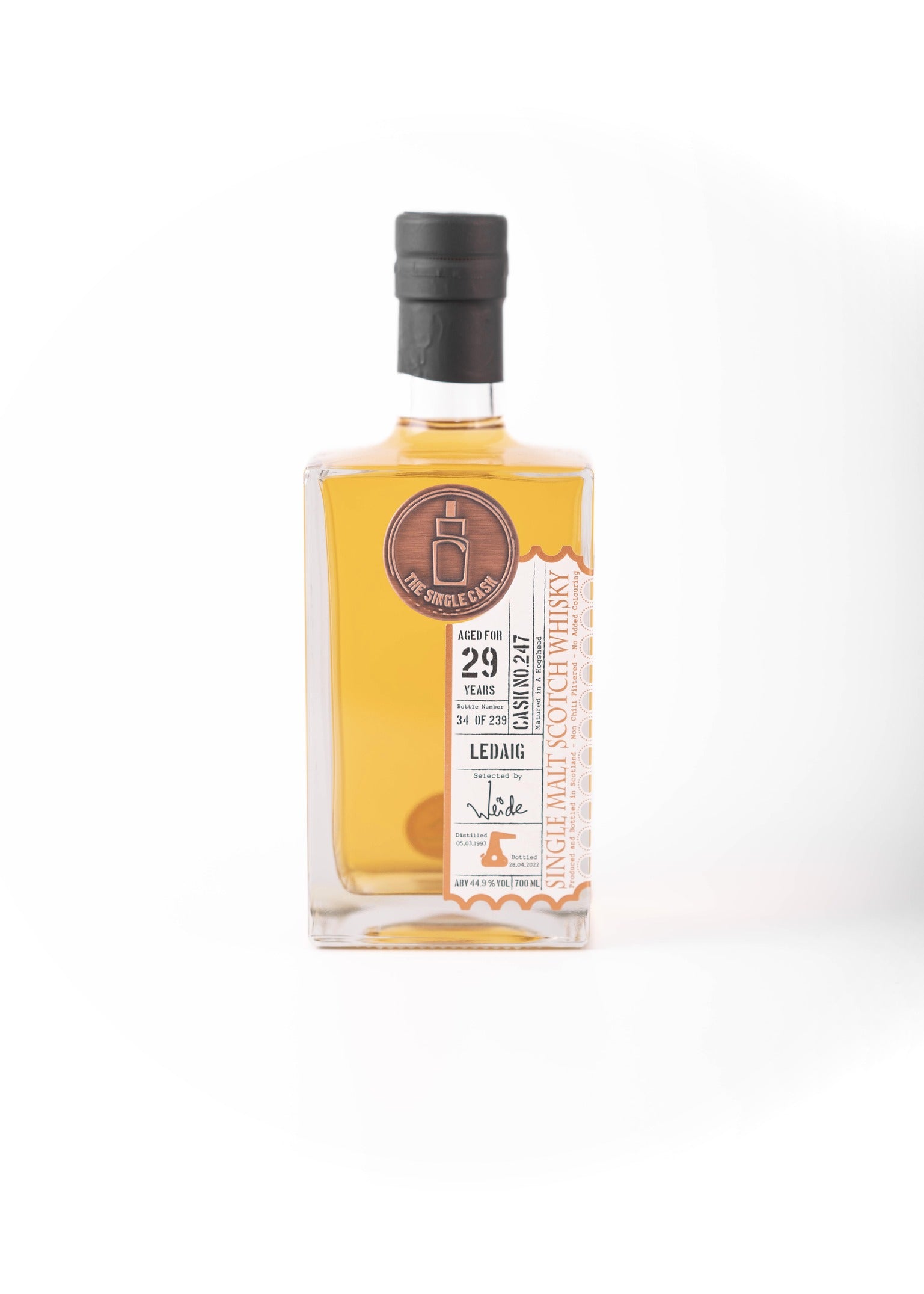 Ledaig 29 years old single cask scotch whisky