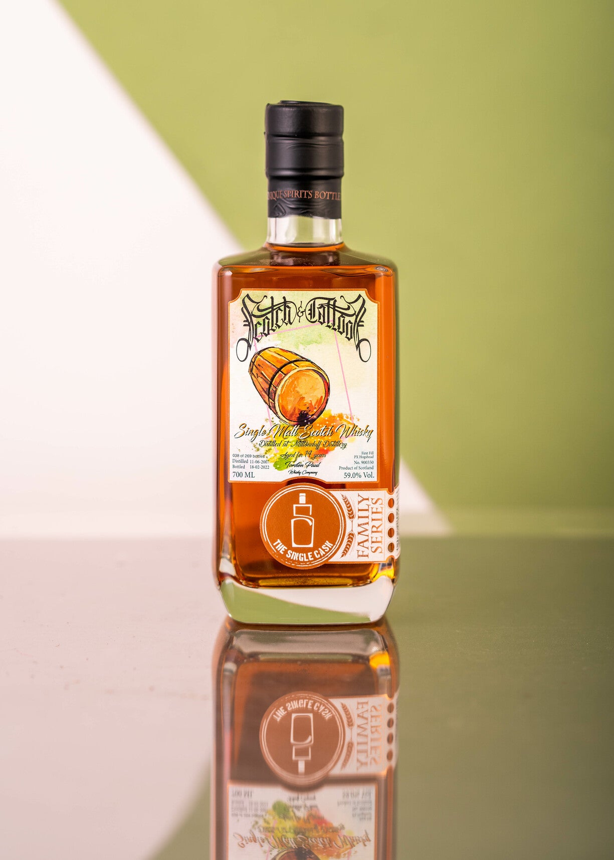 Miltonduff single cask scotch whisky from Scotch and Tattoos