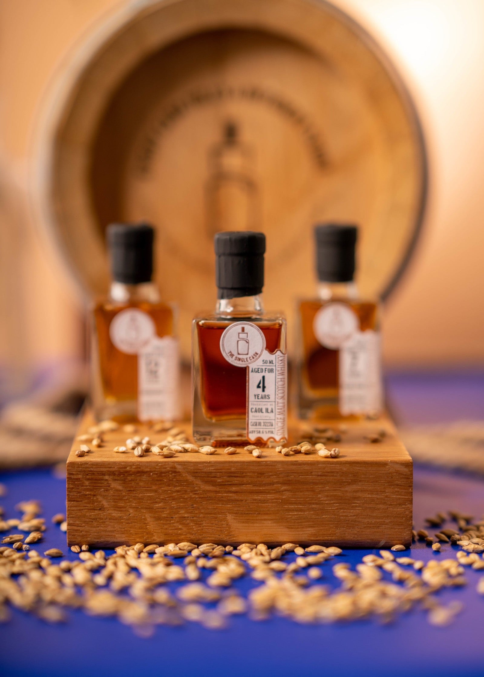 Cute mini whisky bottles by The Single Cask