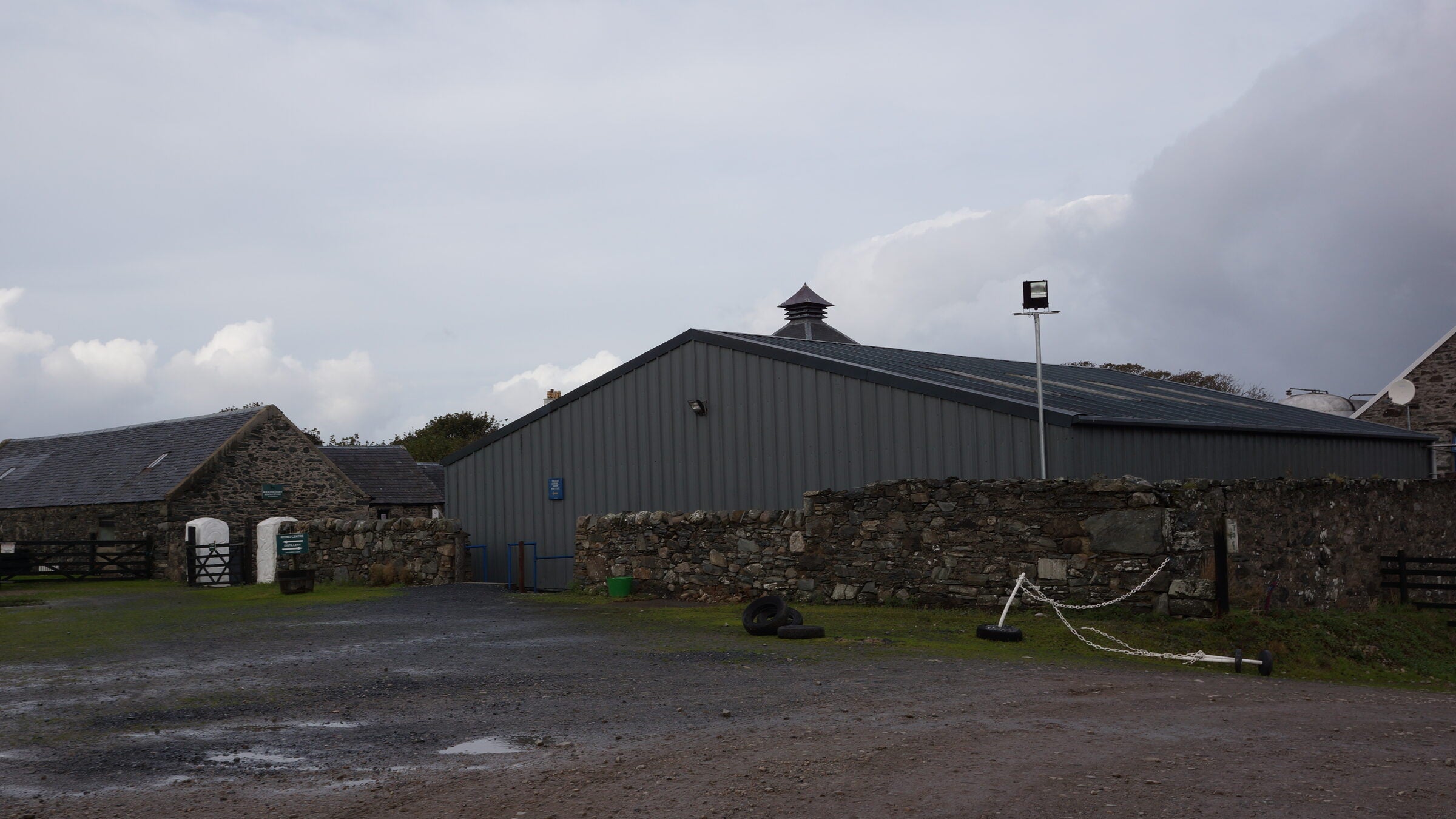 Kilchoman distillery farm buildings under an Islay sky — Islay Scotland, by The Single Cask