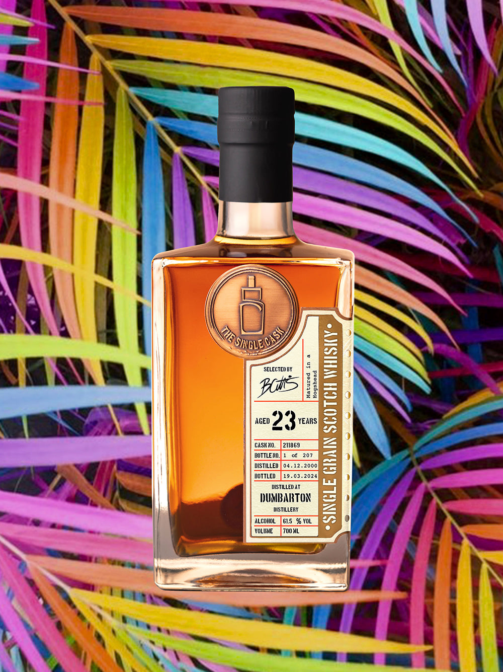 Dumbarton 23 year old whisky (cask 211869)
