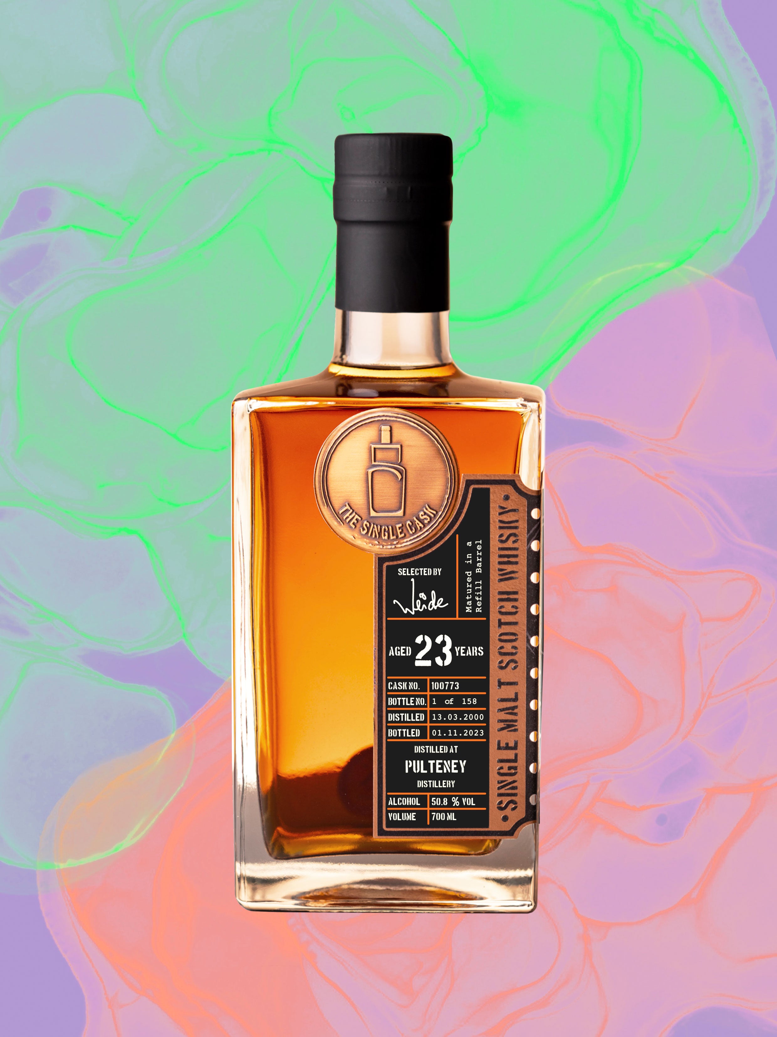 Pulteney 23 year old whisky (cask 100773)