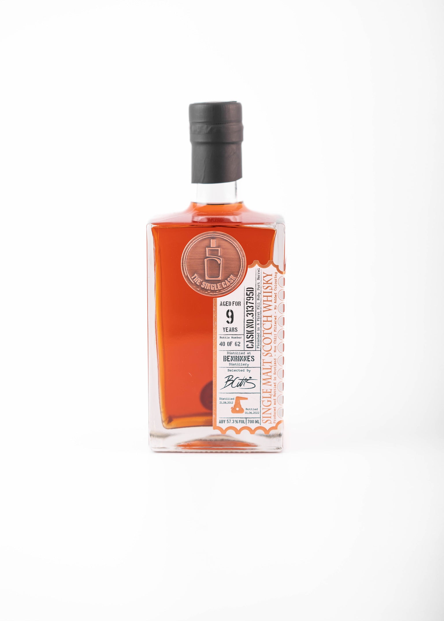 Benrinnes 9 years old single cask scotch whisky