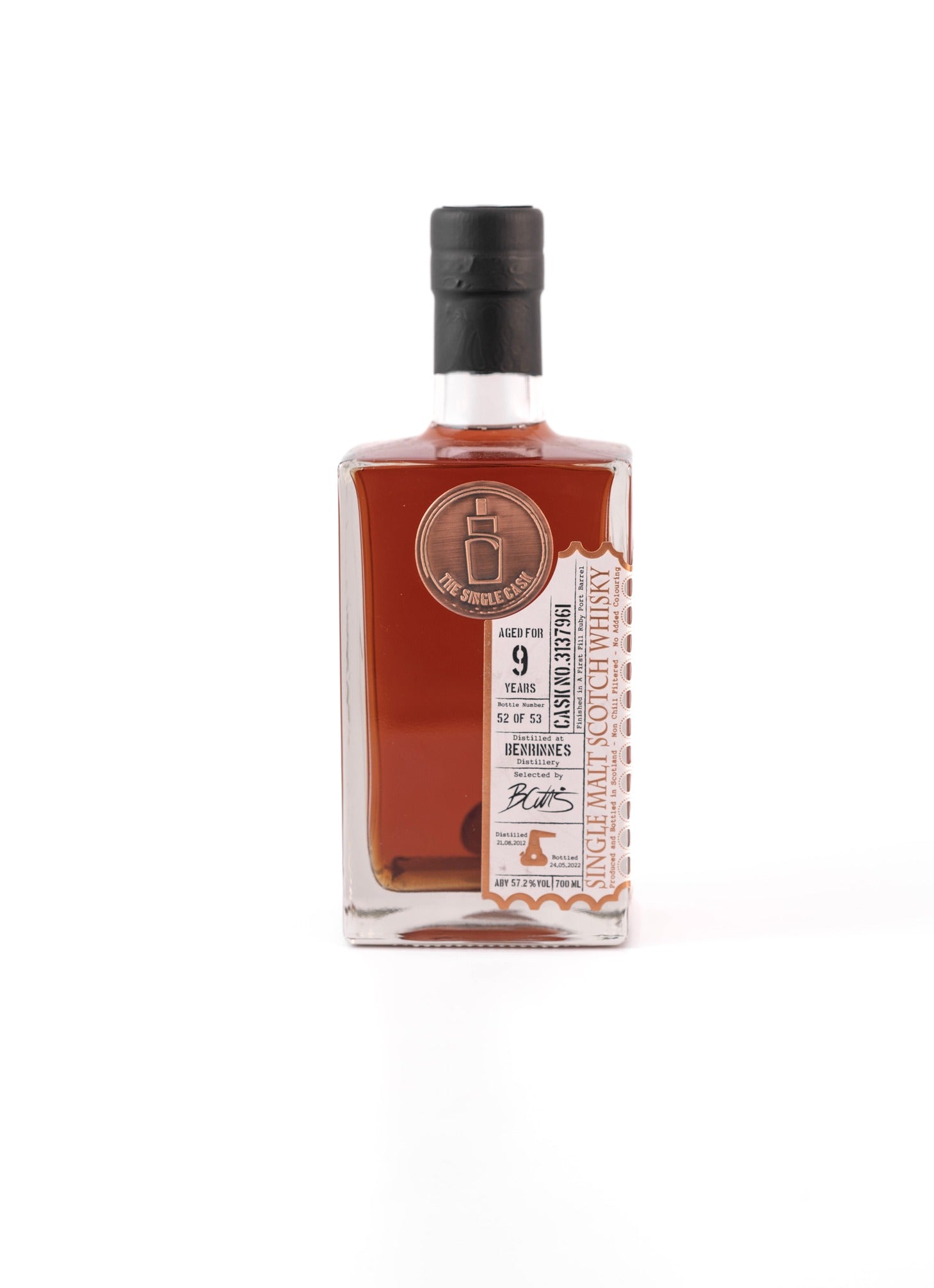 Benrinnes 9 years old single cask scotch whisky