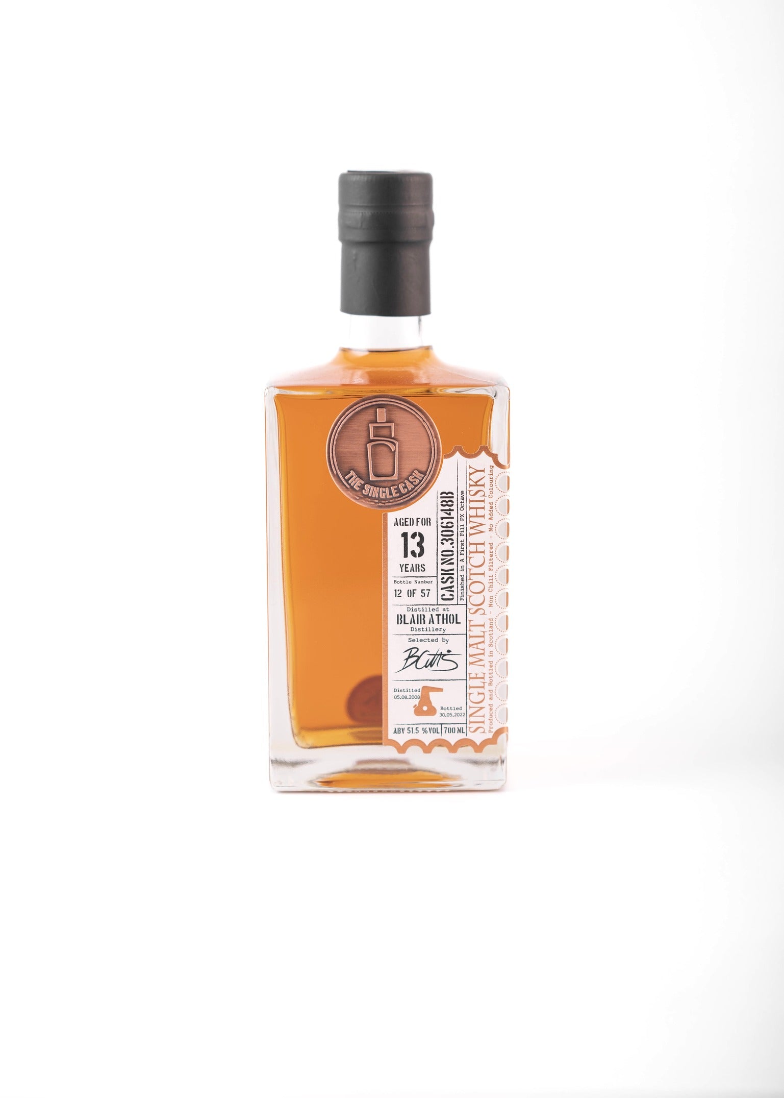 Blair Athol 13 years old single cask scotch whisky