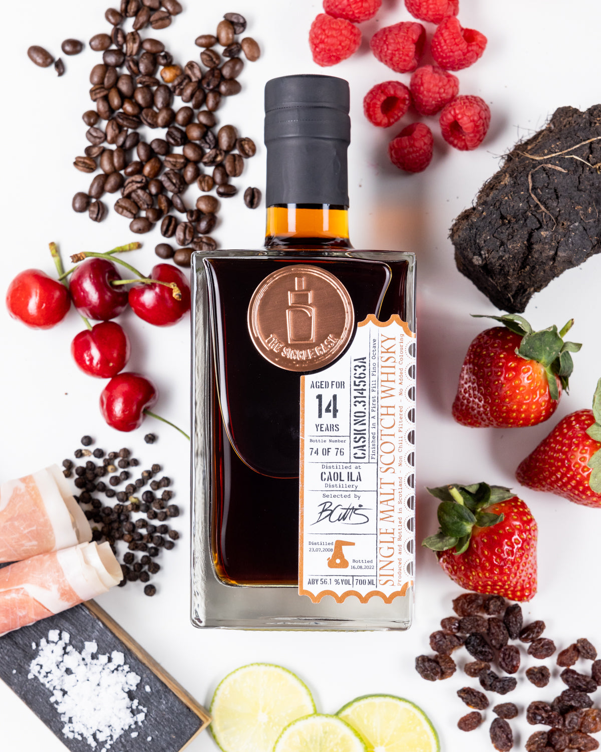 Caol Ila single cask whisky, dark whisky, natural whisky, single cask whisky, smoky whisky, luxury whisky, premium scotch