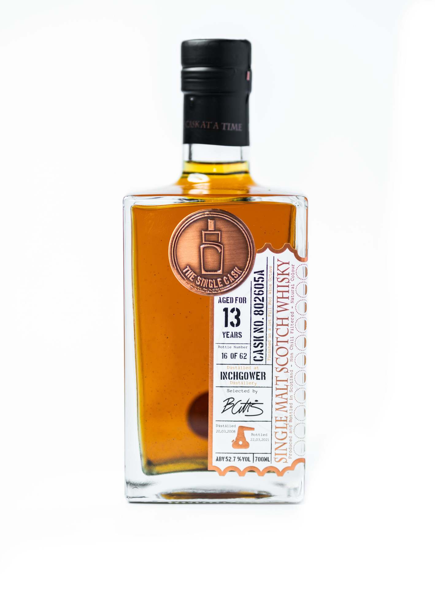 Inchgower 13 years old scotch whisky by The Single Cask independent bottler