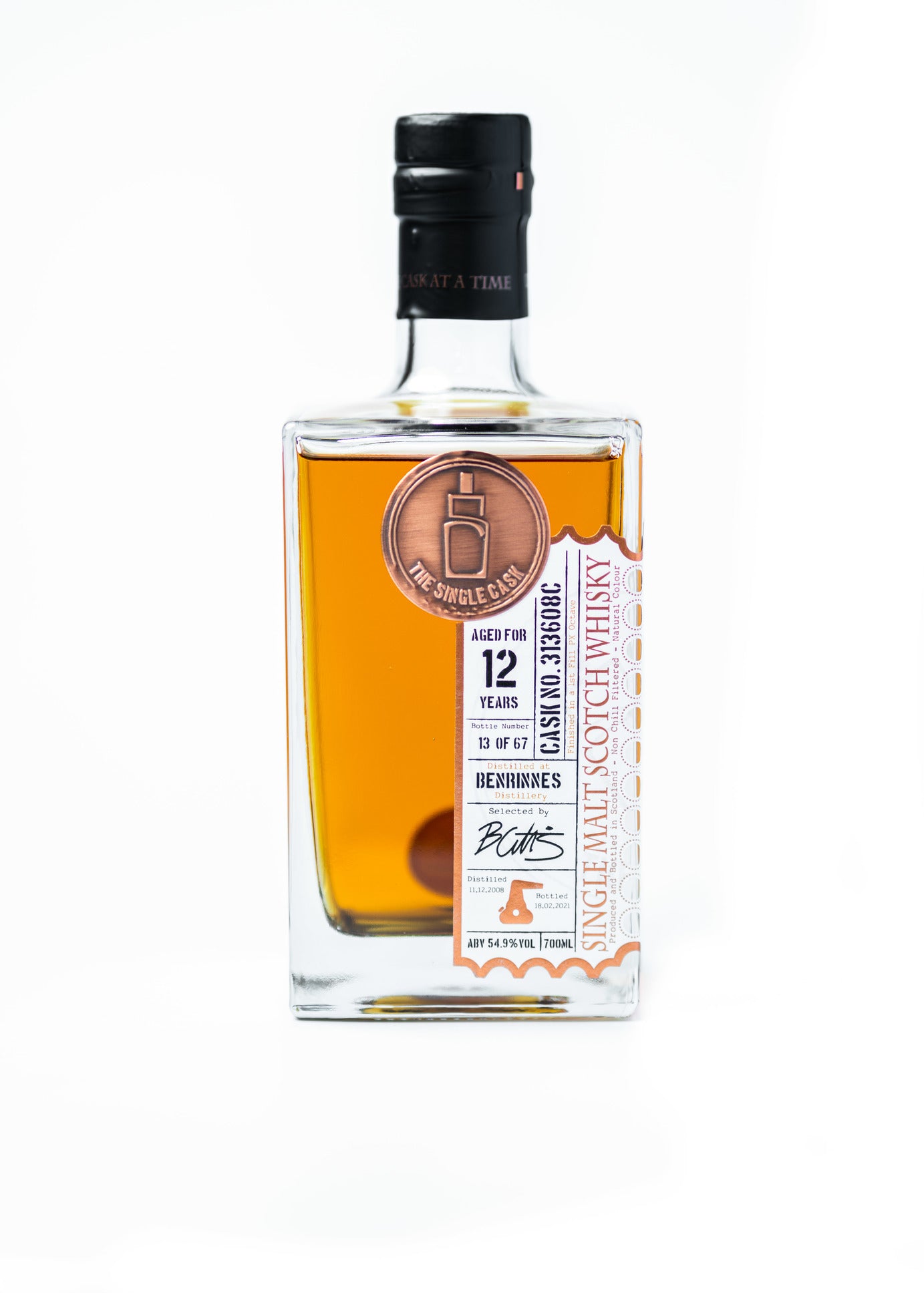 Benrinnes 12 years old scotch whisky by The Single Cask