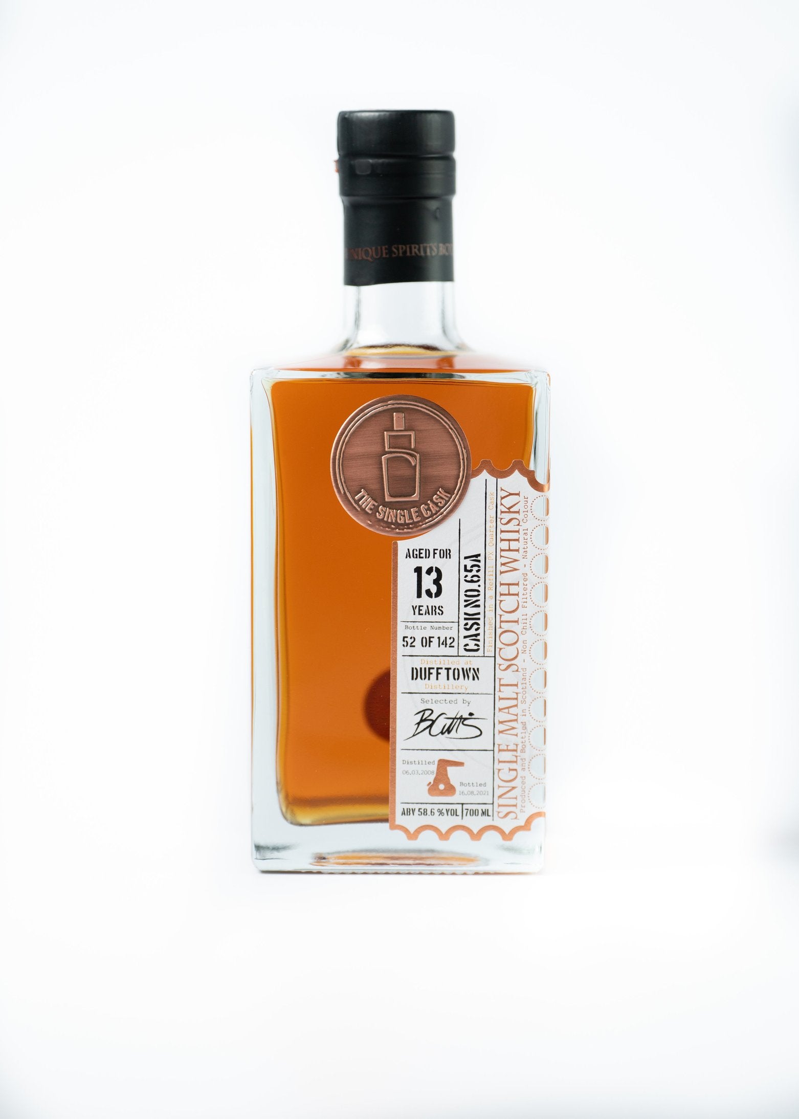 13 years old Dufftown scotch whisky from The Single Cask 