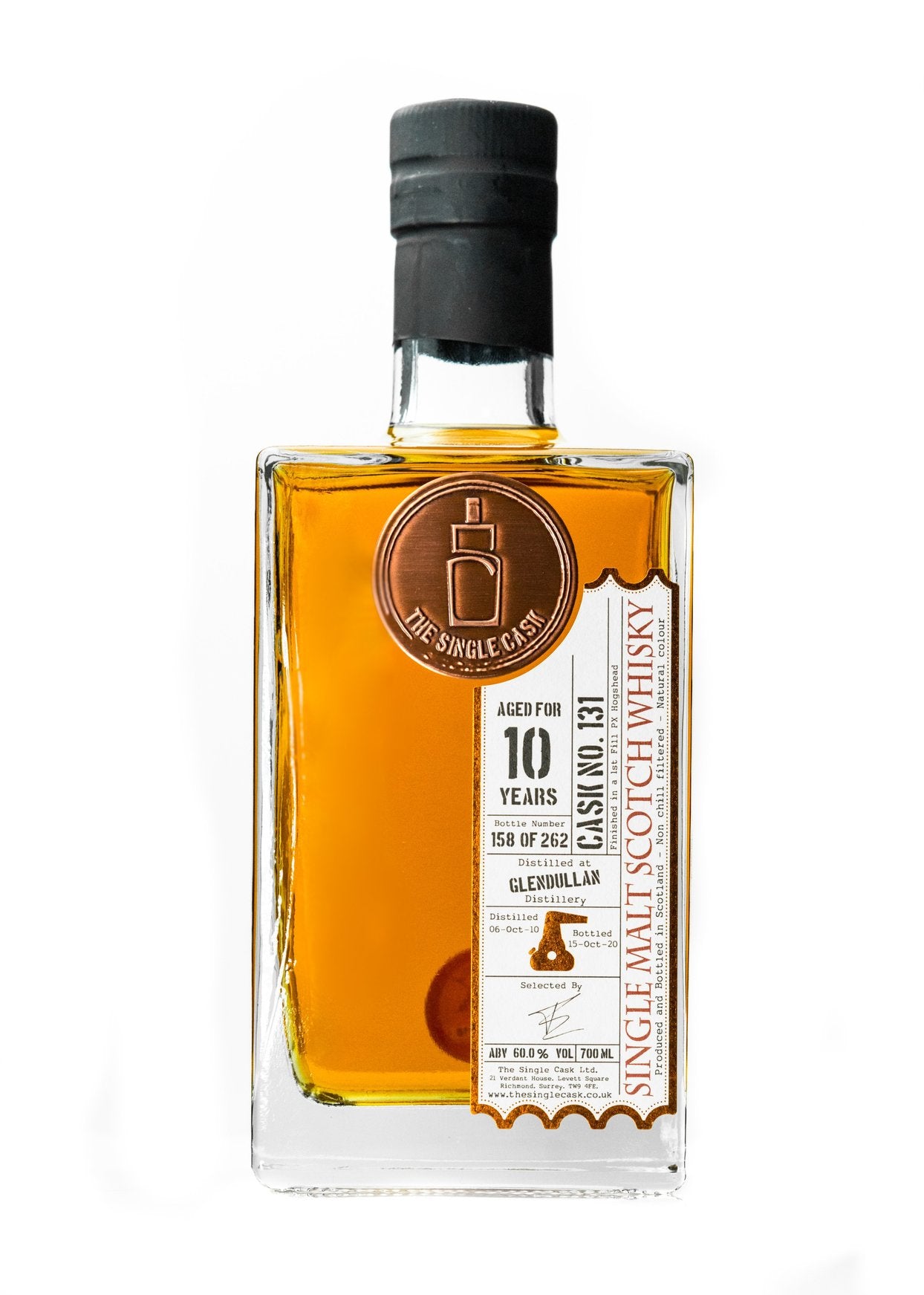 Glendullan 10 years old scotch whisky by The Single Cask