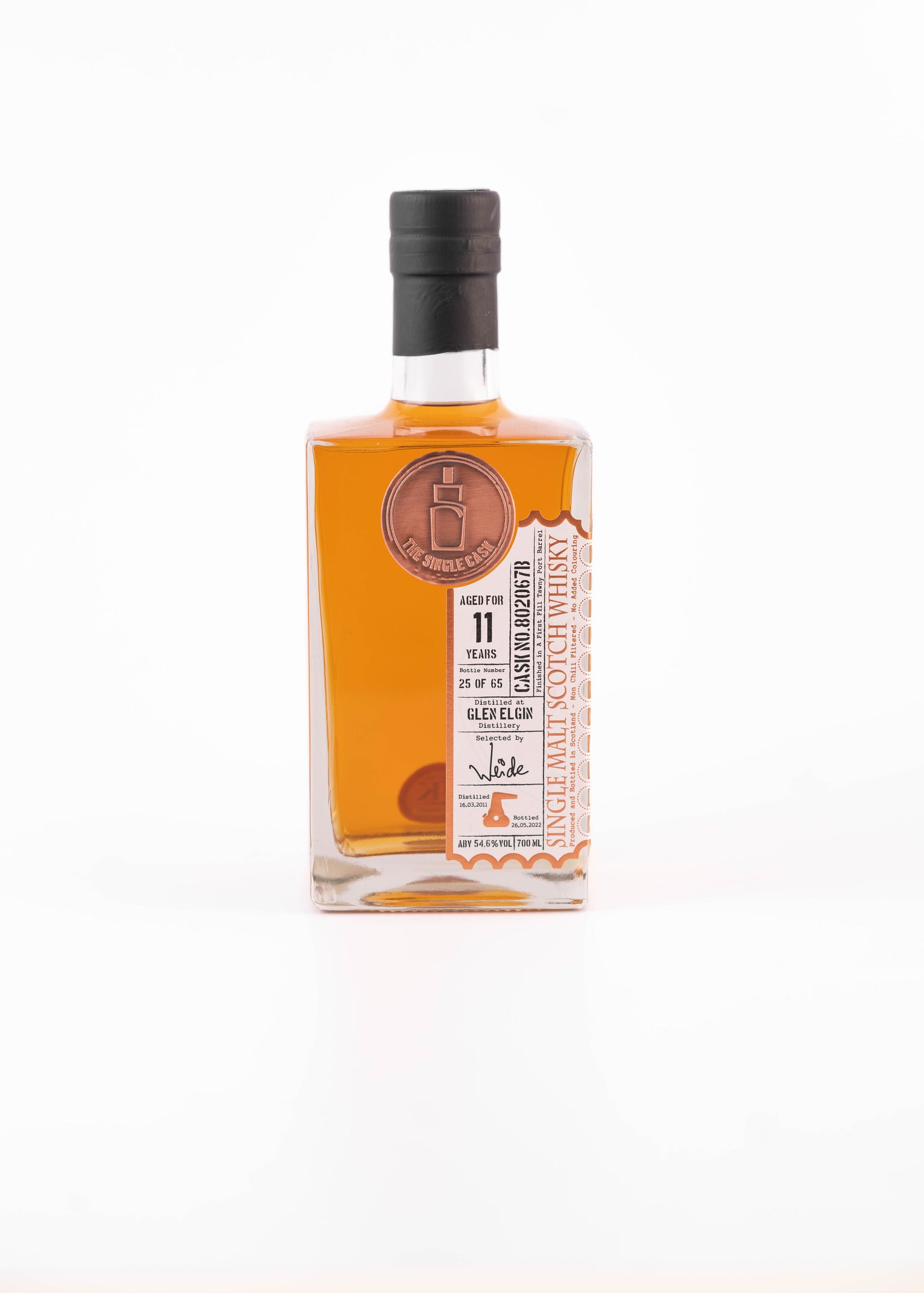 Glen Elgin 11 years old single cask scotch whisky