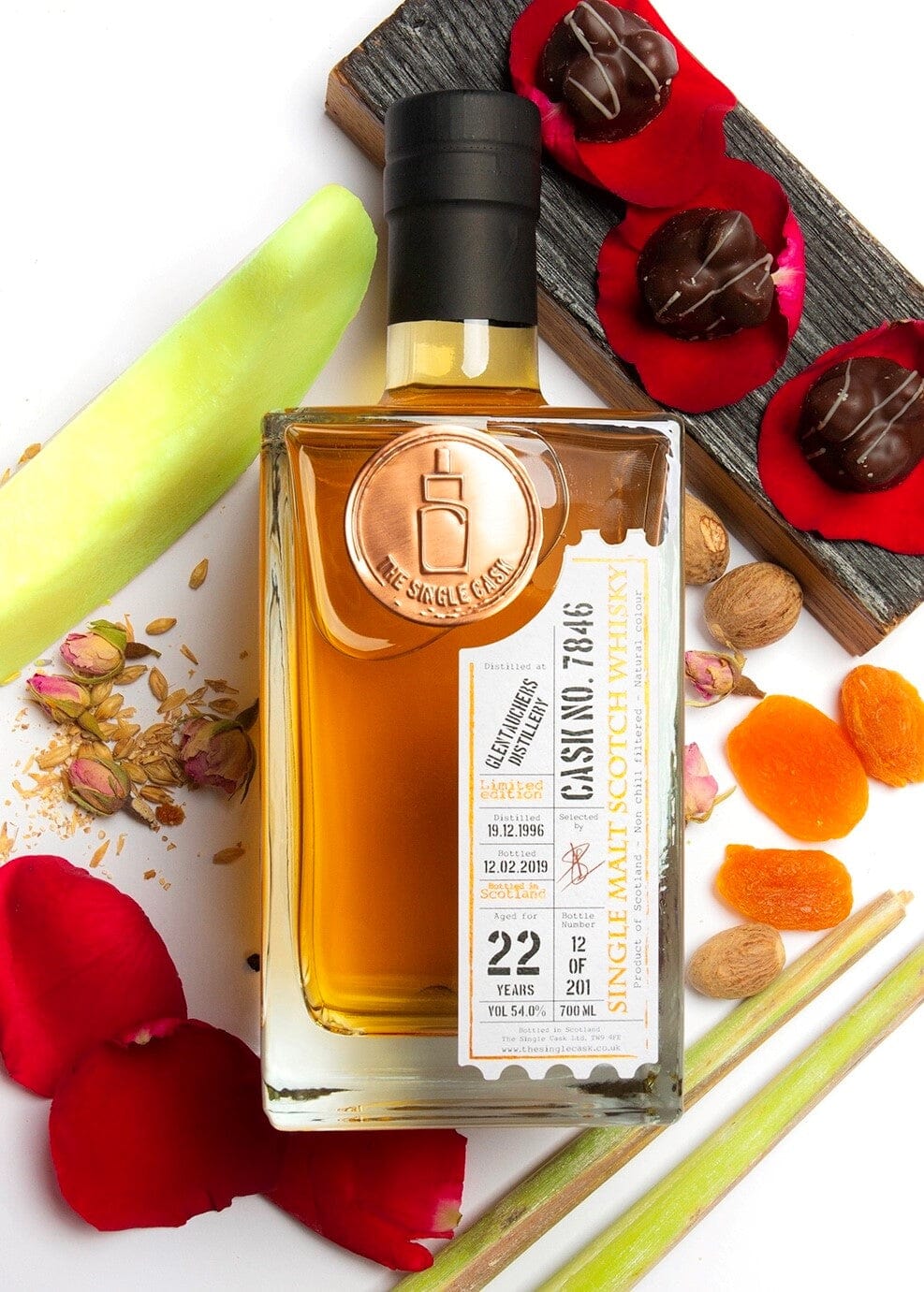 Glentauchers 22 year old single malt scotch whisky, bourbon cask matured