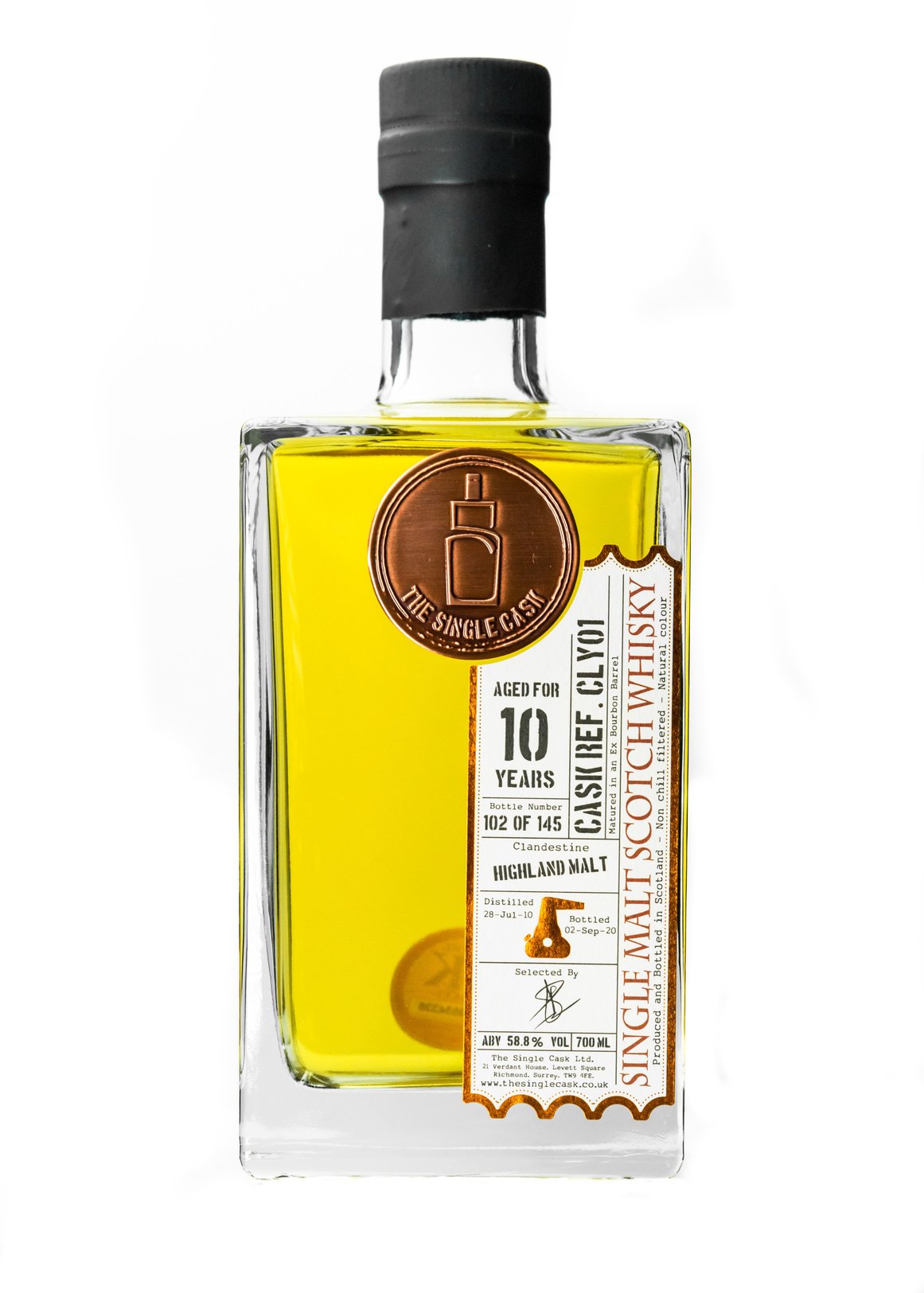 Highland Malt 10 year old scotch whisky by The Single Cask