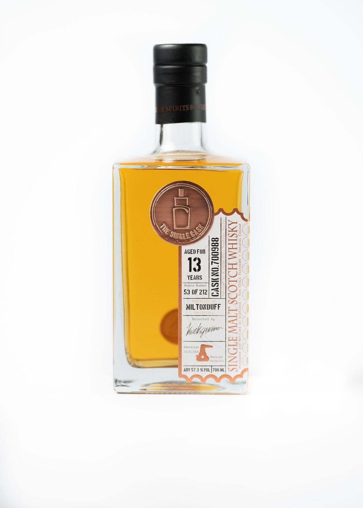 13 years old Miltonduff scotch whisky by The Single Cask