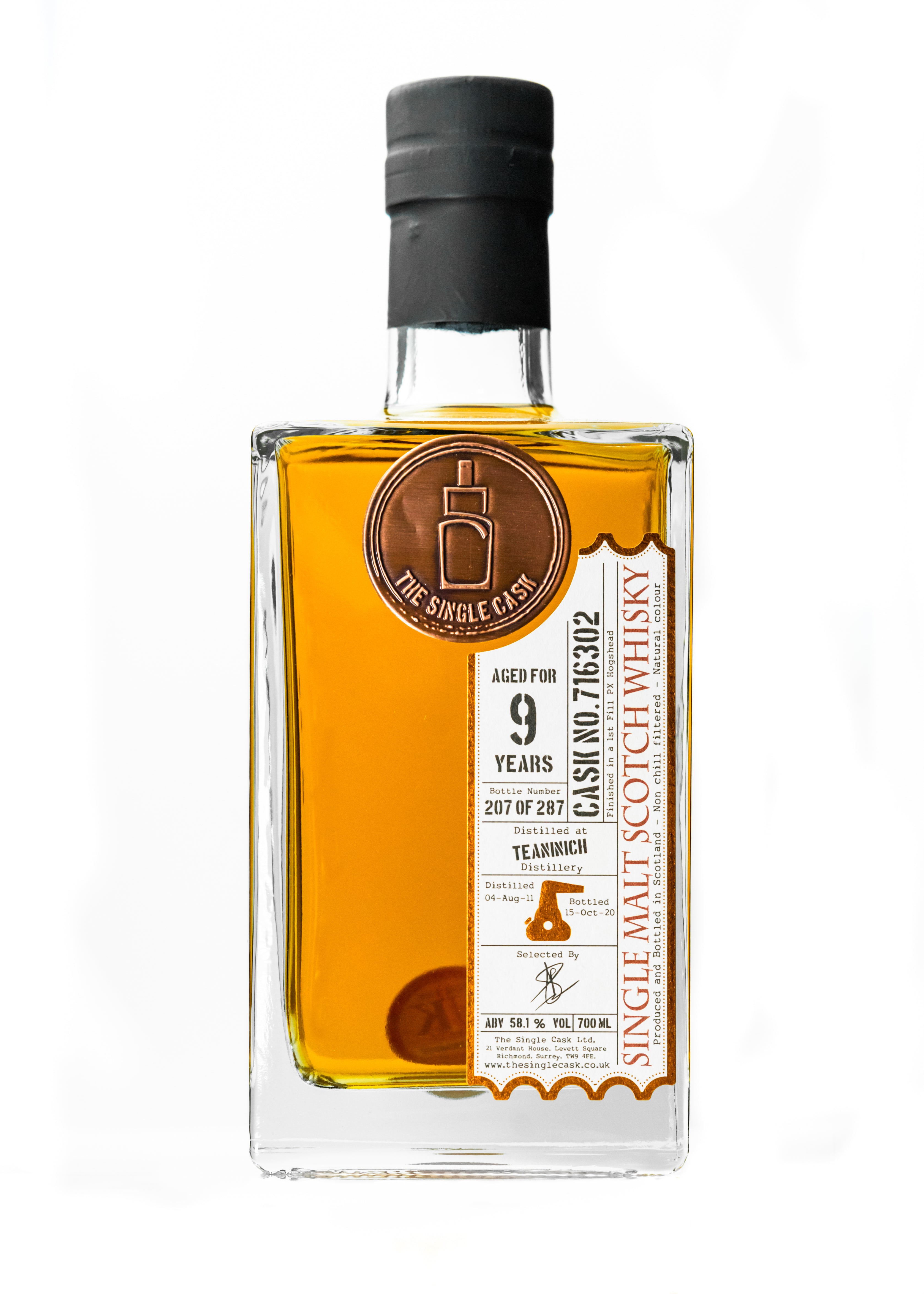 Teaninich 9 Year Old Highland Whisky (cask 716302)
