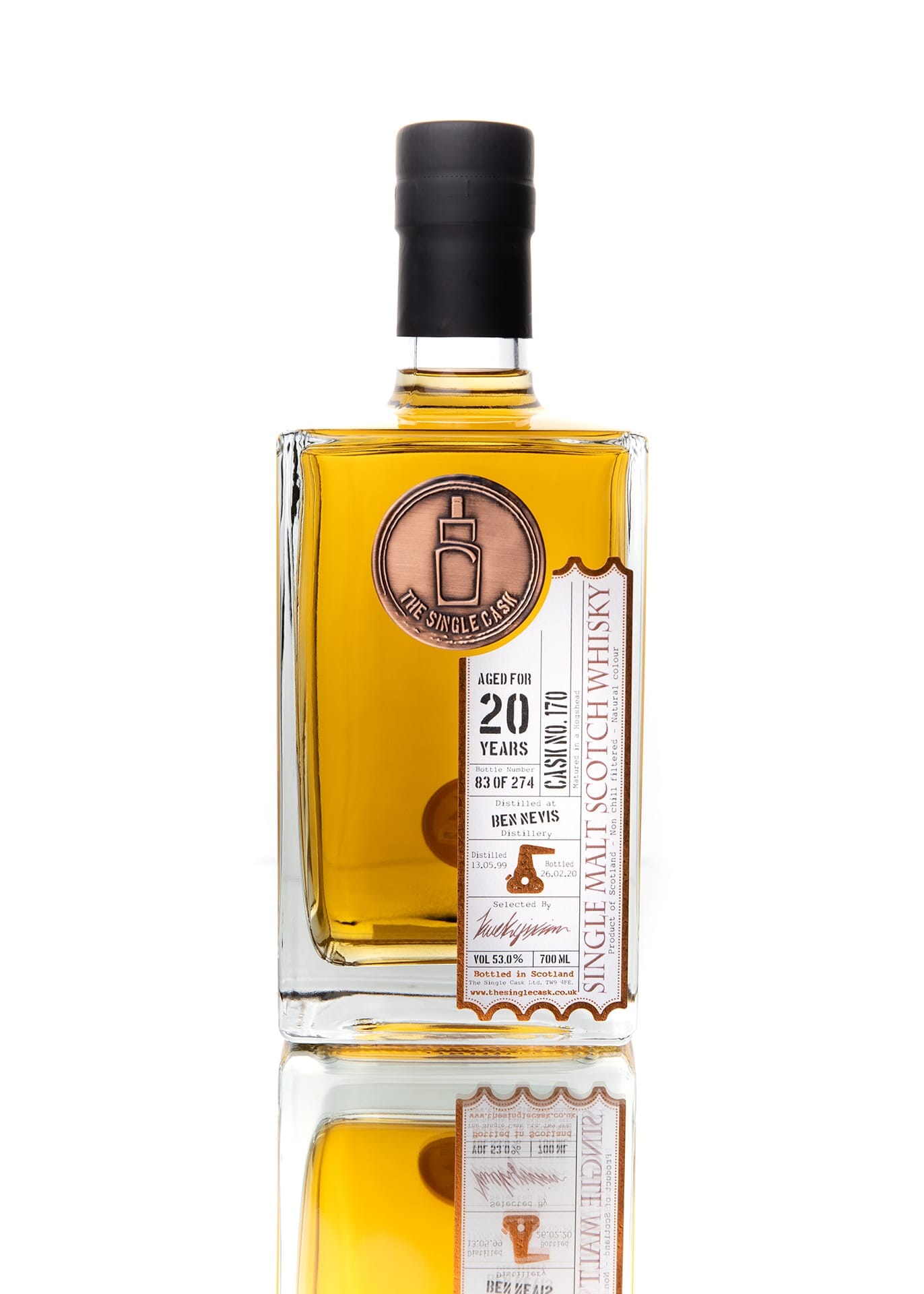 The Single Cask Ben Nevis 20 Year Single Malt Scotch Whisky