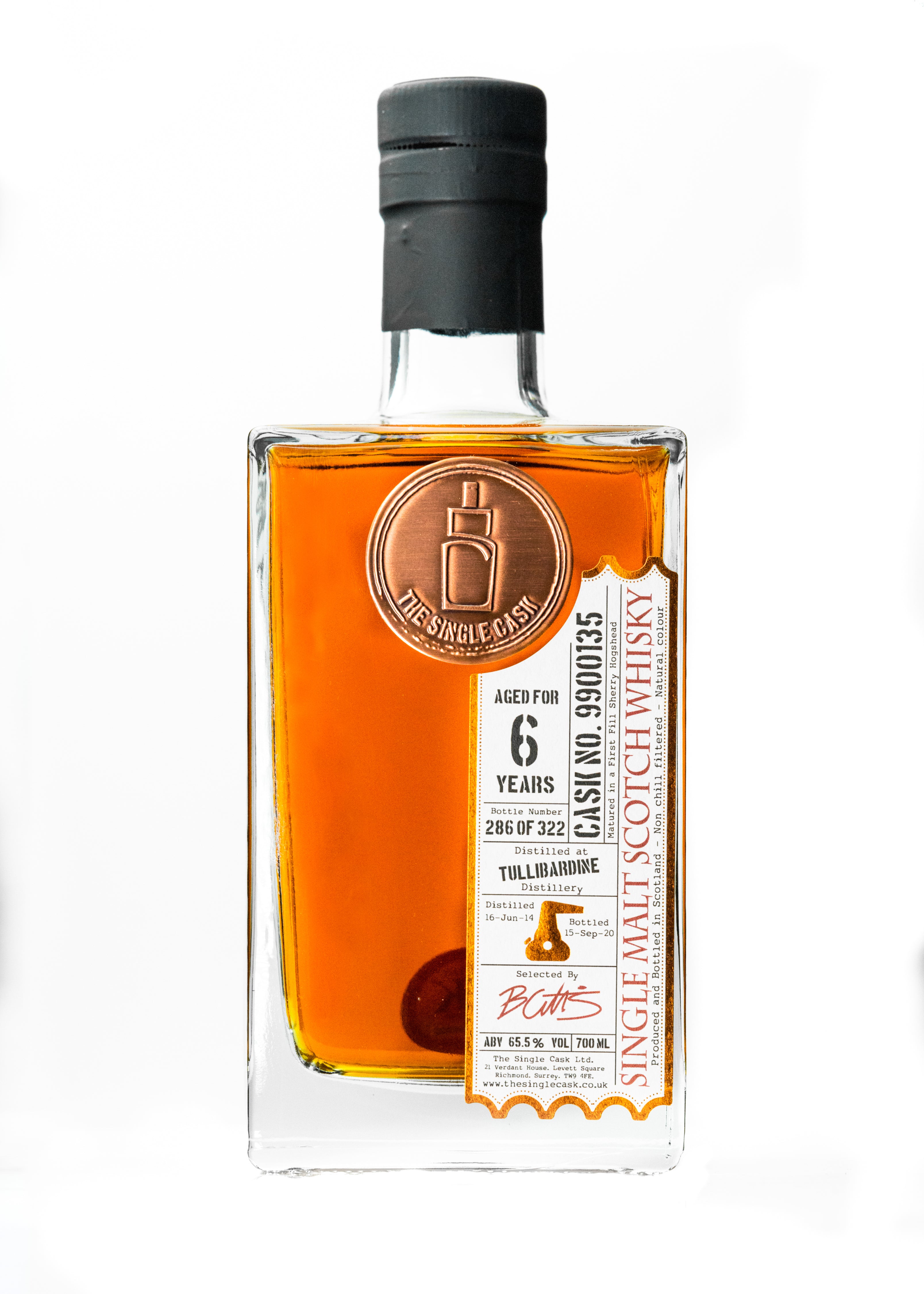 Tullibardine 6 years old scotch whisky by The Single Cask