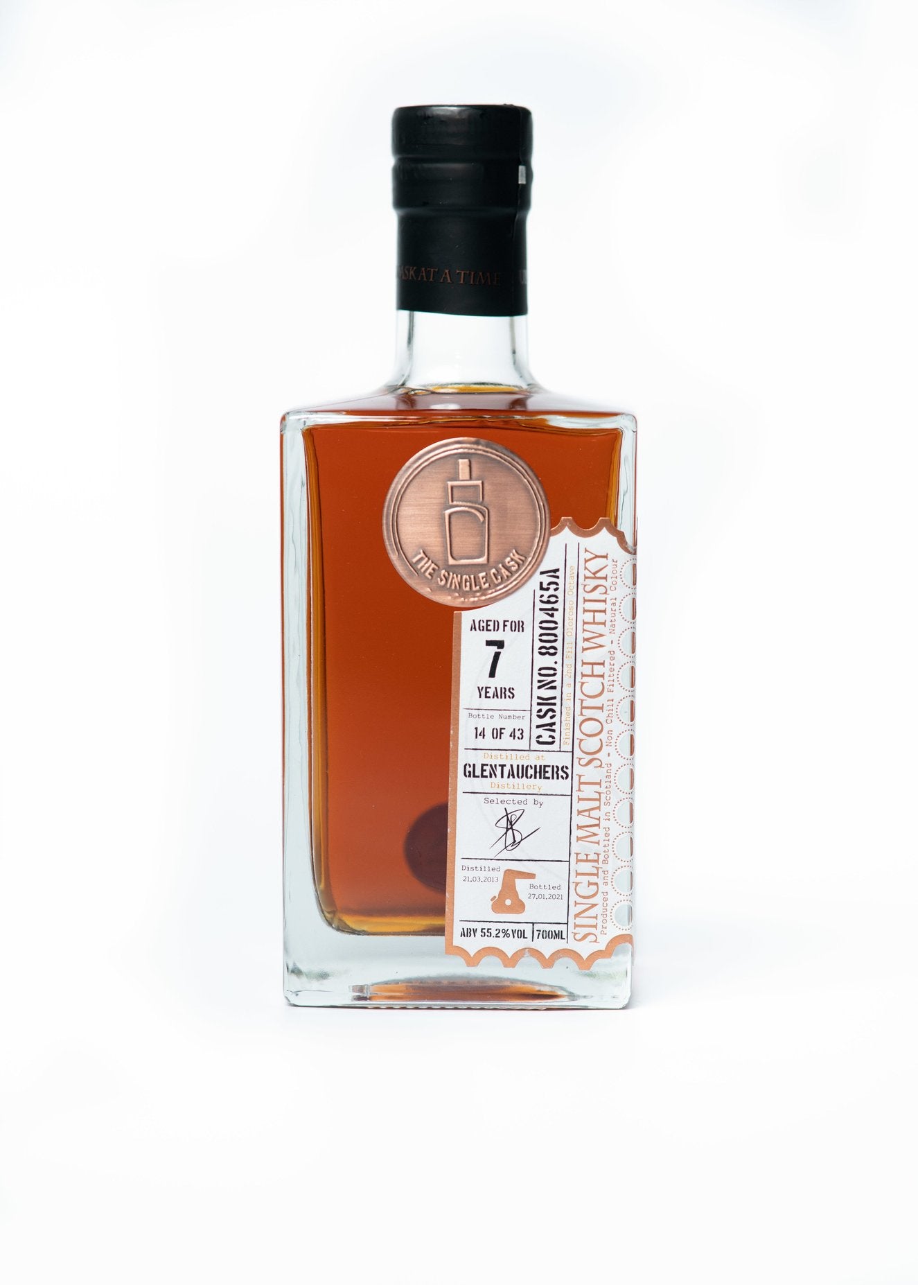 Glentauchers 7 years old scotch whisky by The Single Cask