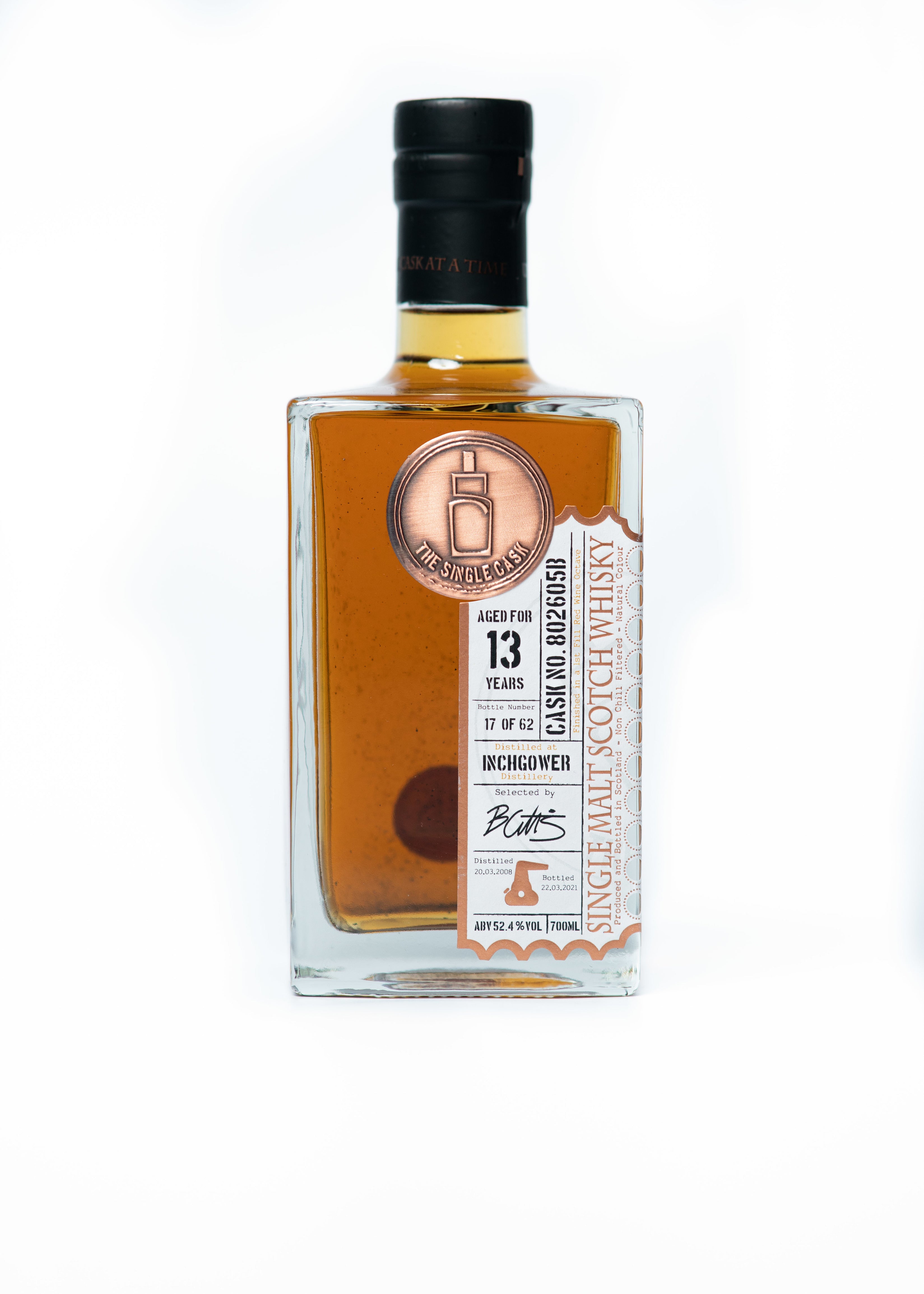 Inchgower 13 years old scotch whisky by The Single Cask independent bottler